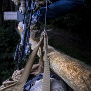 Tactical Fast Rope Kevlar kabelis USB-C/USB-C 100W 20V/5A 1m pilkos spalvos - Image 2