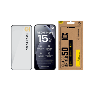 Tactical Apsauginis stiklas Shield 5D skirtas Xiaomi Redmi Note 15 Pro Black - Image 2