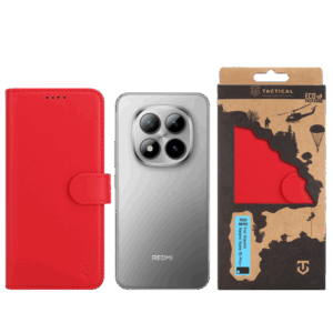 Tactical Field Notes dėklas skirtas Xiaomi Redmi Note 15 Pro+ raudonos spalvos - Image 2