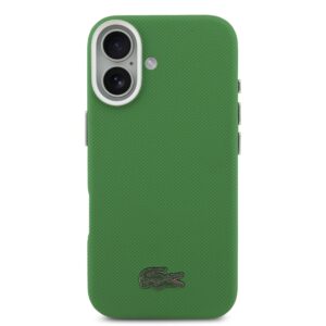 Lacoste Iconic Petit Pique Metal Logo MagSafe dėklas skirtas Apple iPhone 17 žalios spalvos - Image 2