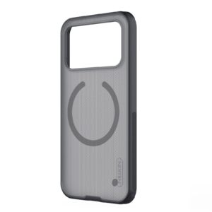 Nillkin Super Frosted PRO Magnetic Back dėklas skirtas Poco F8 Ultra skaidrus juodos spalvos
