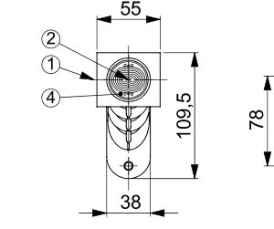 Gabaritų žibintas LD2181 GRAPHITE kairės pusės - Image 4