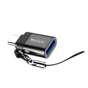 Yesido Adapteris OTG GS06 - Type C (male) to USB (female) - black