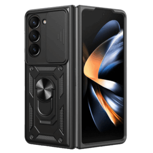 Slide Camera Armor dėklas skirtas Samsung Galaxy Z Fold 7 Black