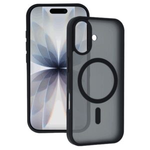 Tel Protect Aura Matte Magsafe dėklas skirtas Apple iPhone 17 juodos spalvos