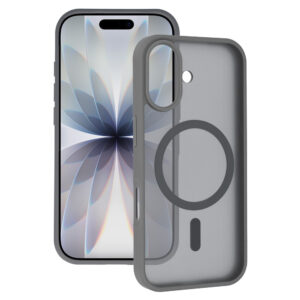 Tel Protect Aura Matte Magsafe dėklas skirtas Apple iPhone 17 Air steel pilkos spalvos