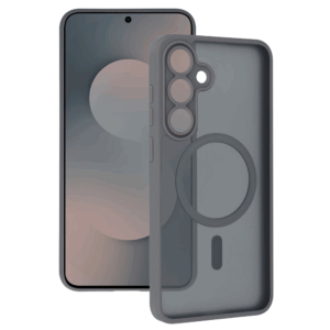 Tel Protect Aura Matte Magsafe dėklas skirtas Samsung Galaxy S25 FE pilkos spalvos
