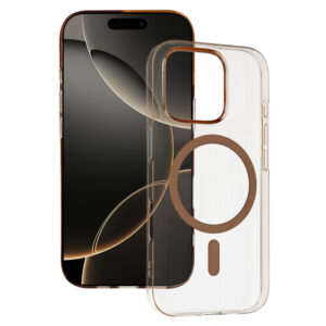 Transparent Slim Magsafe dėklas skirtas Apple iPhone 17 desert