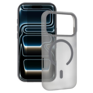 Tel Protect Mist Matte Magsafe dėklas skirtas Apple iPhone 17 pilkos spalvos