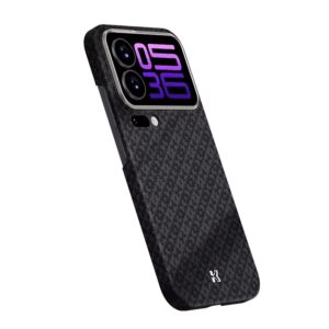 Benks Magnetic Armor Air Armor Grid Kevlar dėklas Metal Frame 600D (0040) skirtas Xiaomi 17 Pro Max juodos spalvos - Image 1