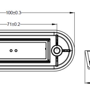 Gabaritų žibintas 4xLED 1224V white - Image 3