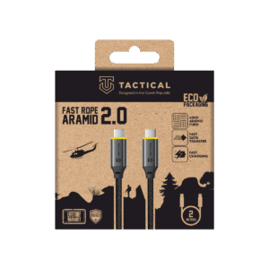 Tactical Fast Rope Aramid 2.0 kabelis USB-C/USB-C 2m - Image 3