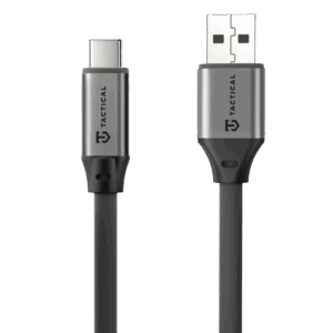 Tactical Fat Man 2.0 kabelis USB-A/USB-C 1m pilkos spalvos