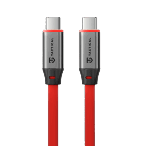 Tactical Fat Man 2.0 kabelis USB-C/USB-C 1m raudonos spalvos