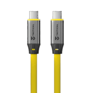 Tactical Fat Man 2.0 kabelis USB-C/USB-C 1m geltonos spalvos
