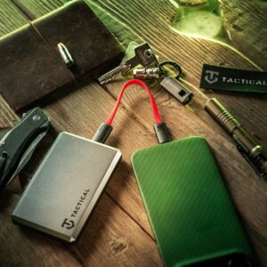 Tactical OODA Loop kabelis USB-C/USB-C raudonos spalvos - Image 3