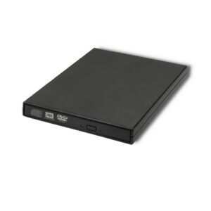 Qoltec 51858 Išorinis DVD-RW įrašymo įrenginys | USB 2.0 | Juodas