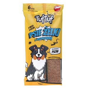 TUF TUF Dog gummies - pork stripes - skanėstas šuniui - 6
