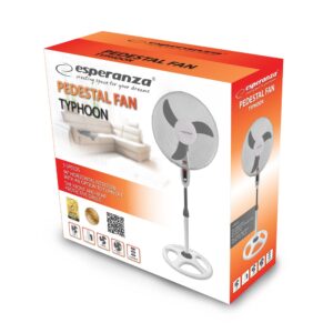 Esperanza EHF002WE, 16'' stovintis ventiliatorius, baltai pilkas - Image 2