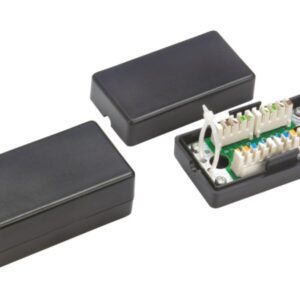 Alantec WTM06 tinklo jungiamoji dėžutė Cat5e Juoda