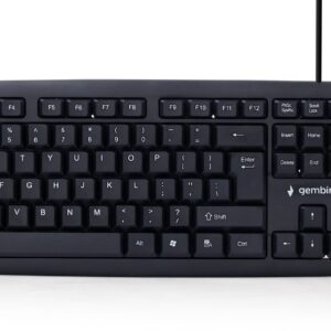 Gembird KB-U-103 klaviatūra USB Anglų (JAV) Juoda