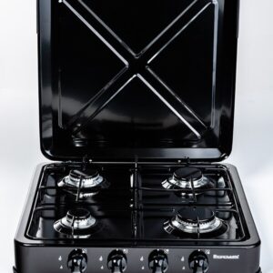 Ravanson K-04TB viryklė Juoda Stalviršis Dujinė 4 zone(s) - Image 3