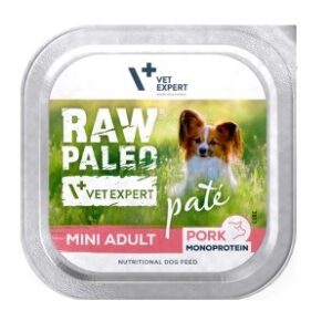 RAW PALEO Pâte Mini Adult Pork - drėgnas ėdalas šunims - 150g
