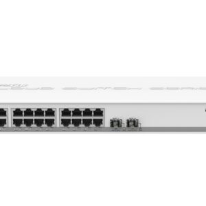 Mikrotik CSS326-24G-2S+RM tinklo komutatorius Valdomas Gigabit Ethernet (10/100/1000) Maitinimas per Eternetą (PoE) 1U Balta