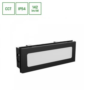 Įmontuojamas lauko šviestuvas LED 6W CCT 850lm IP54 juodas