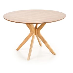 Stalas Nicolas, ąžuolo, 120 cm x 120 cm x 77 cm