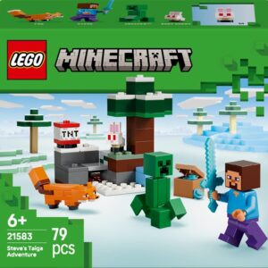 Konstruktorius LEGO® Minecraft Steve's Taiga Adventure 21583