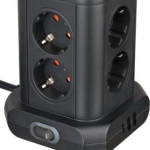 Buitinis ilgintuvas-stovas BRENNENSTUHL, 8 vietų, 3USB, 2 m