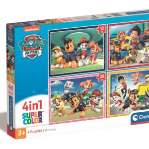 Dėlionė Clementoni PAW PATROL 4IN1 21513, 19 cm x 14 cm