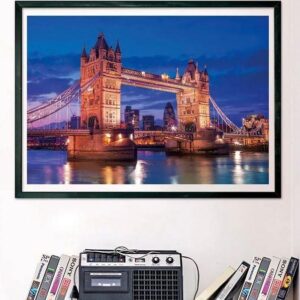 Dėlionė Tower Bridge At Night 39772, 50x70 cm, 1000 vnt - Image 3