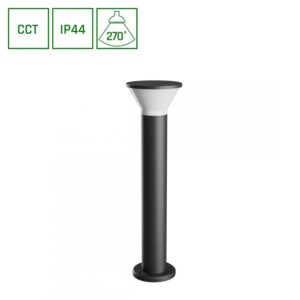 Pastatomas lauko šviestuvas 6W GU10 CCT 450lm IP44 juodas