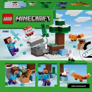 Konstruktorius LEGO® Minecraft Steve's Taiga Adventure 21583 - Image 2