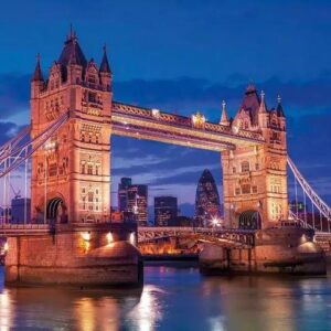 Dėlionė Tower Bridge At Night 39772, 50x70 cm, 1000 vnt - Image 2
