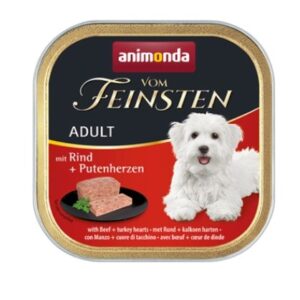 ANIMONDA Vom Feinsten Adult Beef and turkey heart - šlapias maistas šunims - 150g