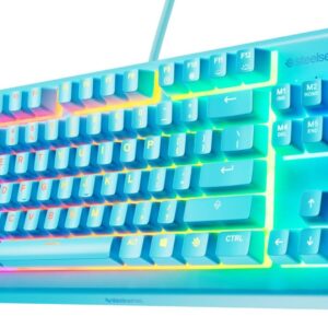 Žaidimų klaviatūra SteelSeries Apex 3 TKL AQUA