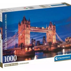 Dėlionė Tower Bridge At Night 39772, 50x70 cm, 1000 vnt