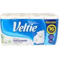 POPIER TUALET VELTIE WHITE 16RUL