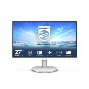 Philips V Line 271V8AW/00 kompiuterio monitorius 68,6 cm (27") 1920 x 1080 pikseliai „Full HD“ LCD Balta