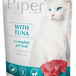 DOLINA NOTECI Piper Sterilised Tuna - drėgno kačių ėdalo - 100 g