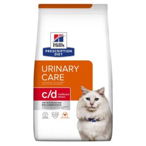 HILL'S PRESCRIPTION DIET Feline c/d Multicare Stress  Sausas kačių maistas Viščiukas 8 kg