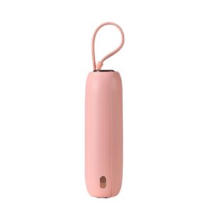 Joyroom mini powerbank 10000mAh Colorful Series 22.5W with 2 built-in USB C and Lightning cables pink (JR-L012) - Image 2