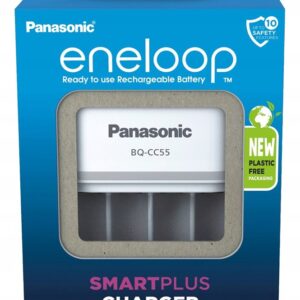 Baterijų įkroviklis PANASONIC Eneloop Smartplus BQ-CC55 (BQ-CC55E)