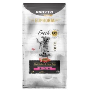 BIOFEED Euphoria Fresh Adult Turkey with rabbit M/L - sausas maistas šunims - 50g