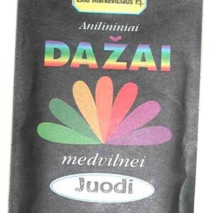 Medvilnės dažai, juodi