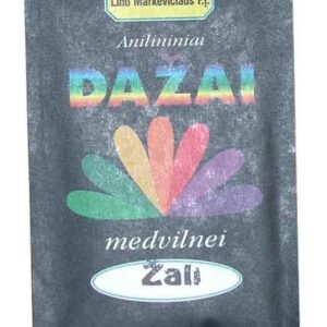 Medvilnės dažai, žali