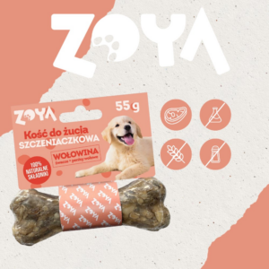 ZOYA Chewing bone Puppy Beef - skanėstas šuniui - 55g - Image 2